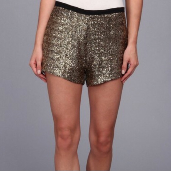sequined shorts